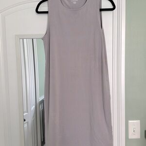 Eileen Fisher Soft misy violet Top Organic Pima Cotton Stretch Jersey Tank Dress